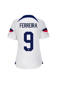 Verenigde Staten Jesus Ferreira #9 Voetbaltruitje Thuis tenue Dames WK 2022 Korte Mouw